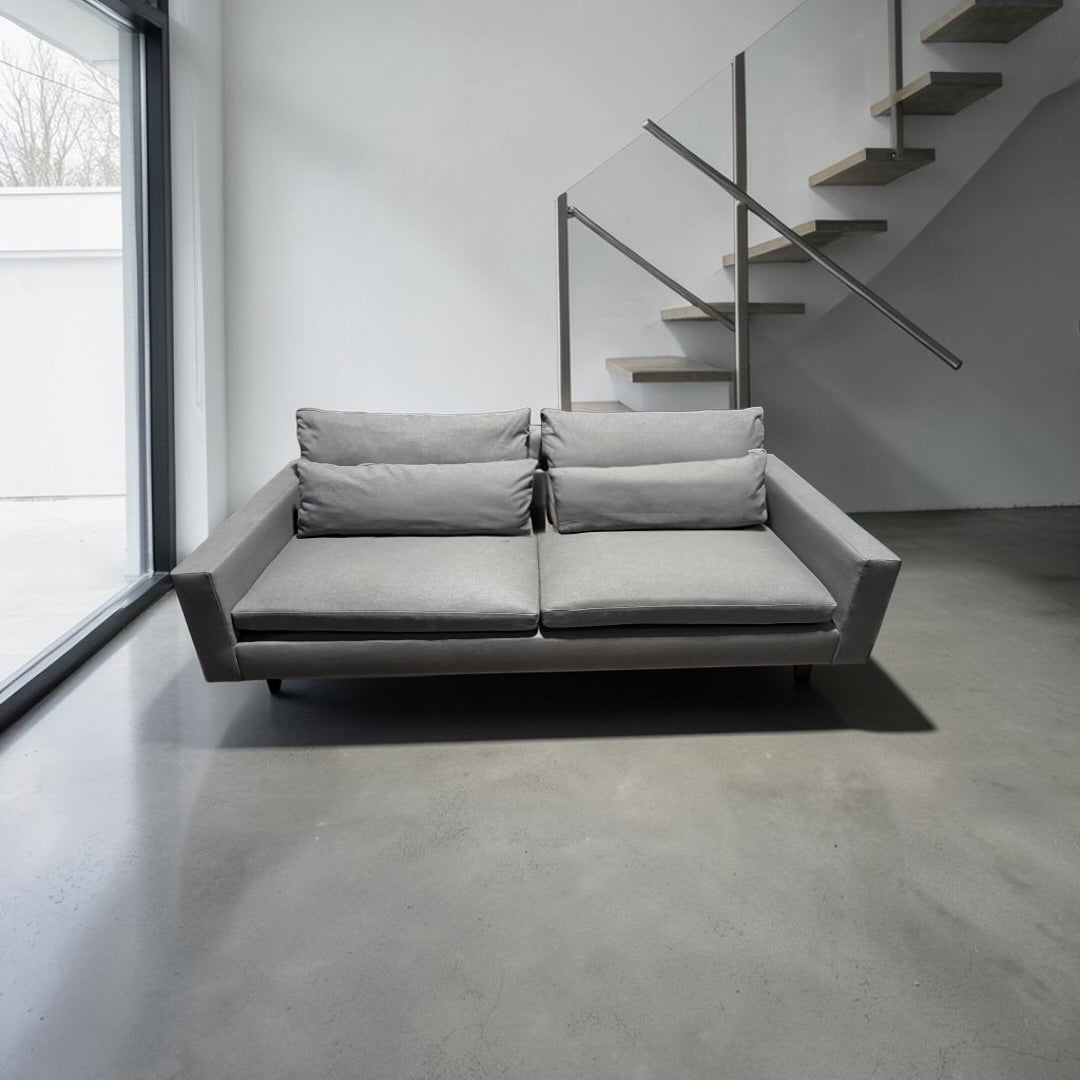 West Elm Harmony 92” Sofa, XL Deep in Eco Weave Pewter