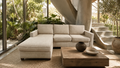West Elm Henry 101” 2-Piece Chaise Sectional in Performance Twill Gravel