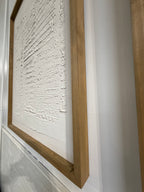 MasonArt Old Bricks w/ White Oak Frame Set of 2.  Ready to Hang. 33” x 25” or Custom made to order in your size