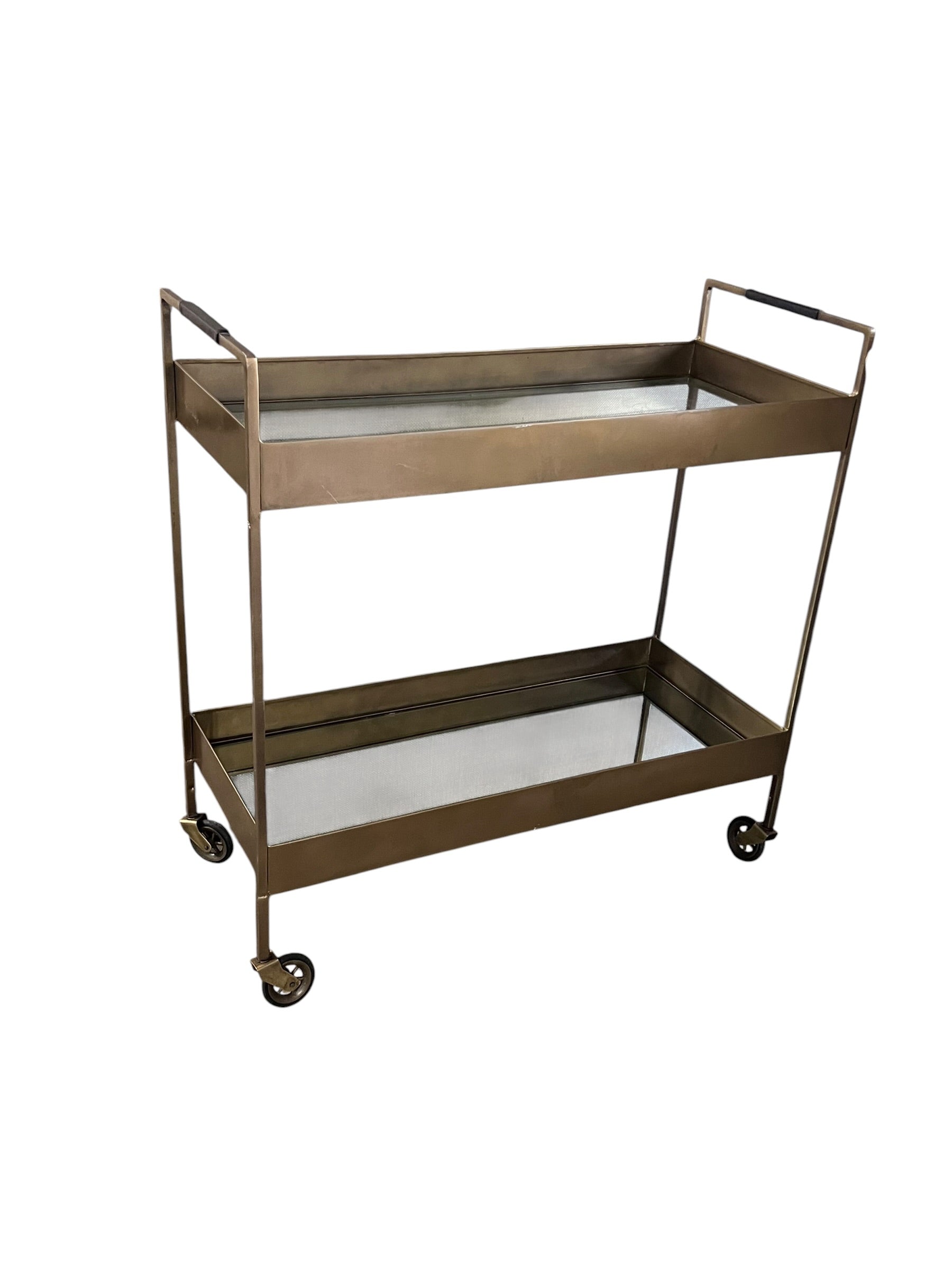 West Elm Gold Bar Cart