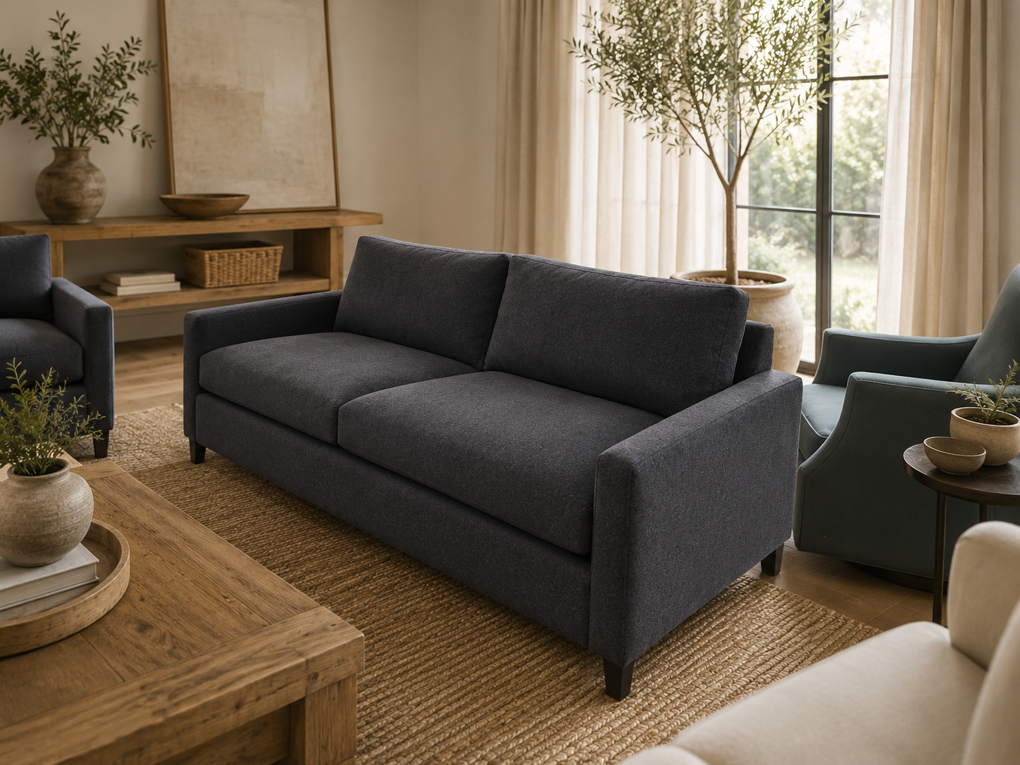 Room & Board Stevens 81” Sofa in Sumner Cadet