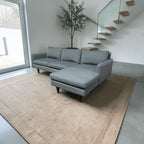 Room & Board Jasper 96” Reversible Chaise Sofa Sectional, Down Blend in Tepic Haze