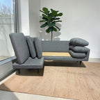 Room & Board Jasper 96” Reversible Chaise Sofa Sectional, Down Blend in Tepic Haze