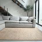 West Elm Harmony 158" U-Shape Sleeper Sectional in Frost Gray Linen Weave