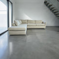 West Elm Harris 114” 2-Piece Sleeper Sofa w/ Bumper Chaise Sectional in Alabaster Performance Basketweave