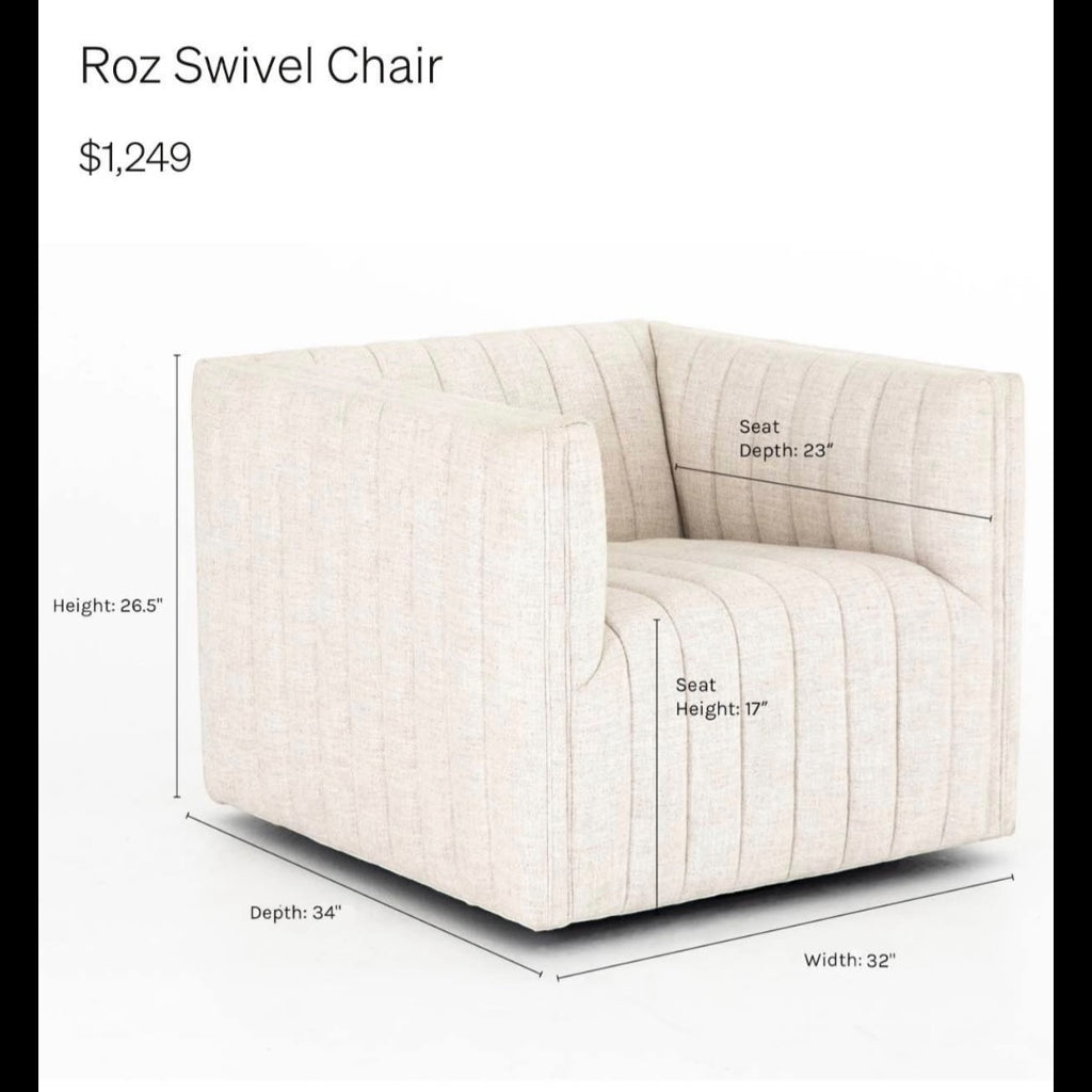 Lulu & Georgia Roz Swivel Chair