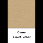 Crate & Barrel Lounge Deep Chaise Lounge, Down Blend in Camel Covet, Velvet