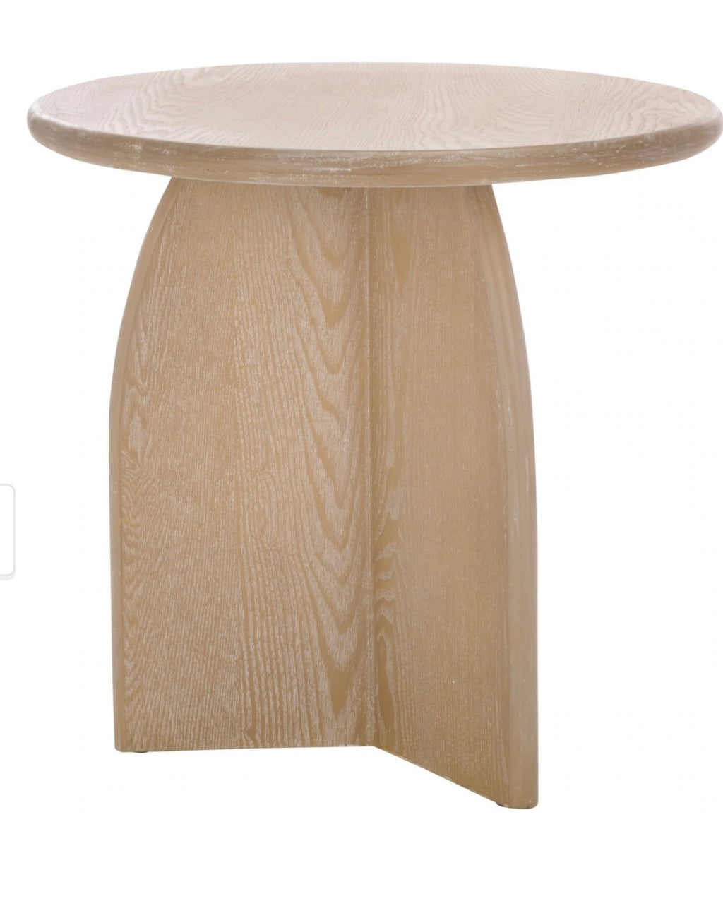 Havenly Barazi Round End Table - Bleached White – Safavieh