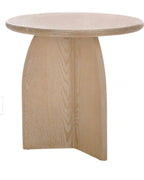 Havenly Barazi Round End Table - Bleached White – Safavieh