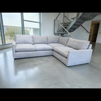Arhaus Kipton 108” Slim Arm L Shape Corner Sectional Sofa in Nomad Snow
