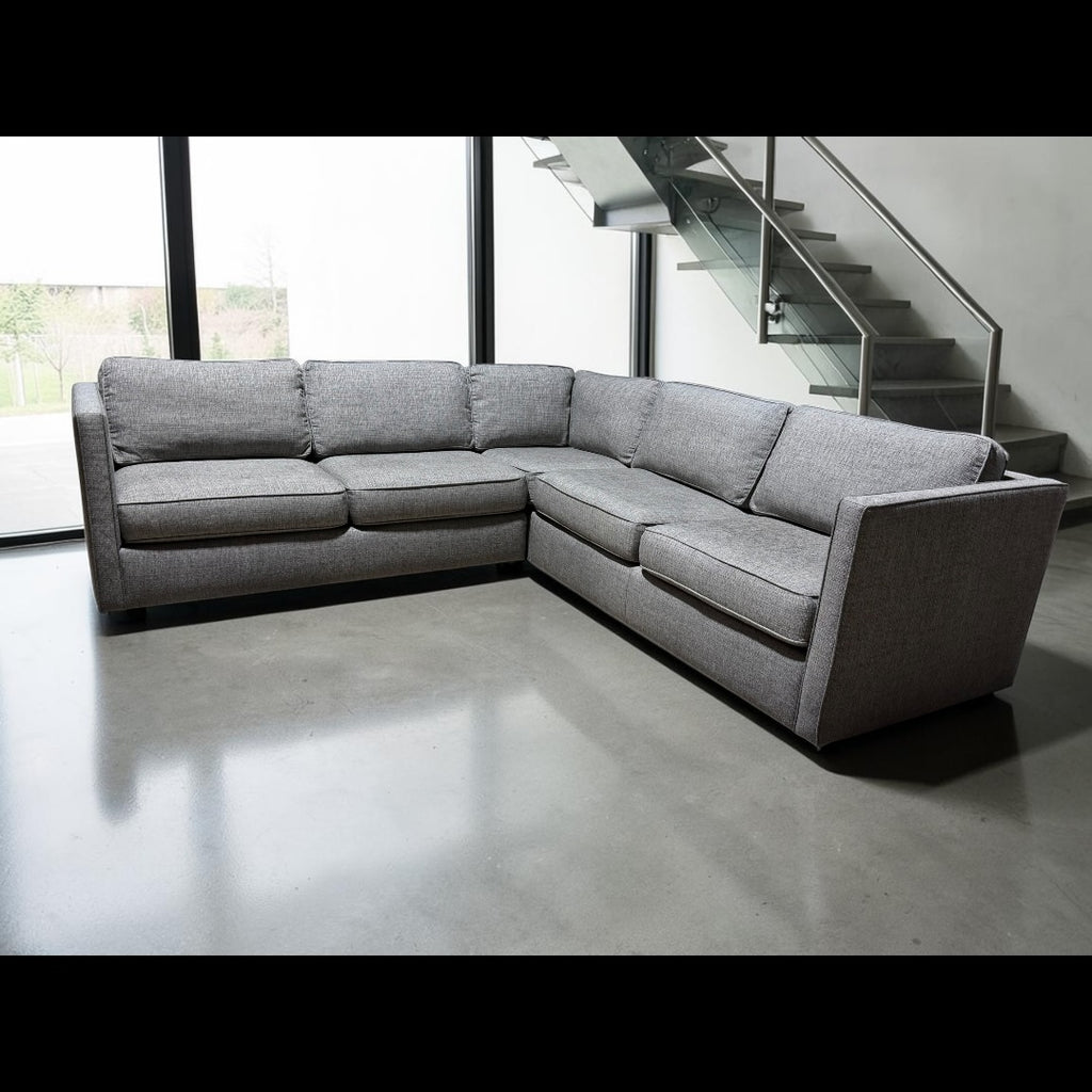 Room & Board Linger 103” 3 Piece L Shape Sectional, Derry Charcoal