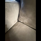 Crate & Barrel Axis 4 Piece L Shape Sectional Sofa Double Sleeper in Douglas Ice Herringbone Microfiber