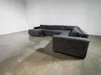 West Elm Urban 143” 4-Piece, U Shape Sofa Chaise Sectional in Galaxy Charcoal