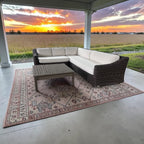 Restoration Hardware RH Provence Left Arm L Shape Outdoor Sectional Sofa, Performance Linen Weave