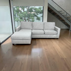 West Elm Henry 101” 2-Piece Chaise Sectional in Performance Twill Gravel