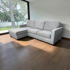 West Elm Henry 101” 2-Piece Chaise Sectional in Performance Twill Gravel