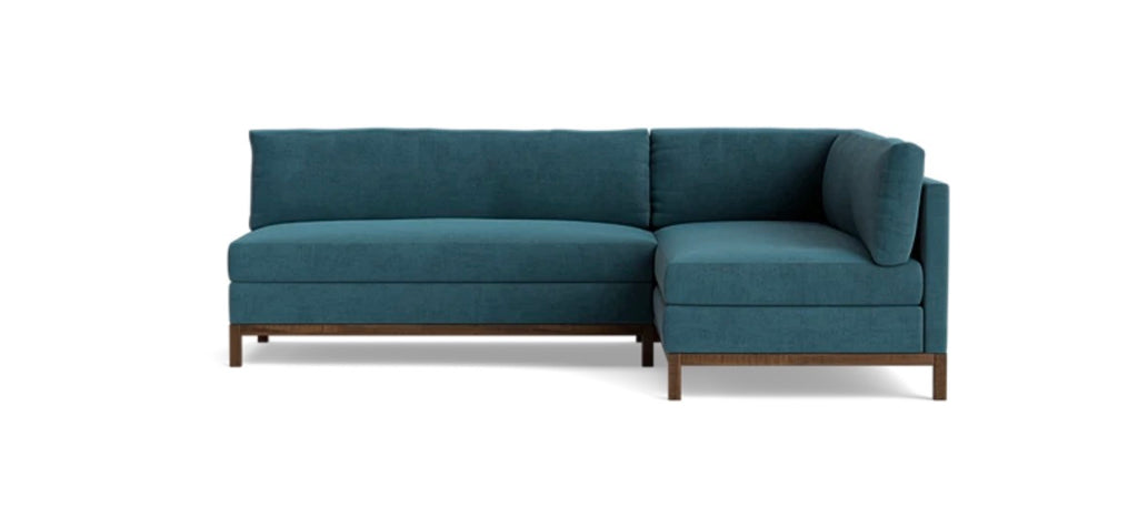 Joybird Arwen Corner L Shape 2 Piece Sectional in performance Royale in Pantone