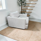 Crate and Barrel Lounge Deep, 49” Chair and a Half, Down Blend Cushions in Taft Cement