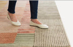 Burrow Prairie Modern 7'6"x9'9" Rug in Rust. Great for Pets