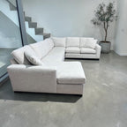 Room & Board Metro 136” 4 Piece U Shape Sofa Chaise Sectional Down Blend in Dawson Linen