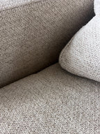 Room & Board 91” Linger Deep 43” seating, 2 Piece, Reversible Chaise Sofa Sectional. Heavy Down Blend Cushions in Declan Ivory
