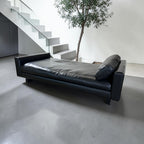 Room & Board Pierson 79” Leather Daybed, Down Blend in Onyx Leather