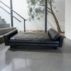 Room & Board Pierson 79” Leather Daybed, Down Blend in Onyx Leather