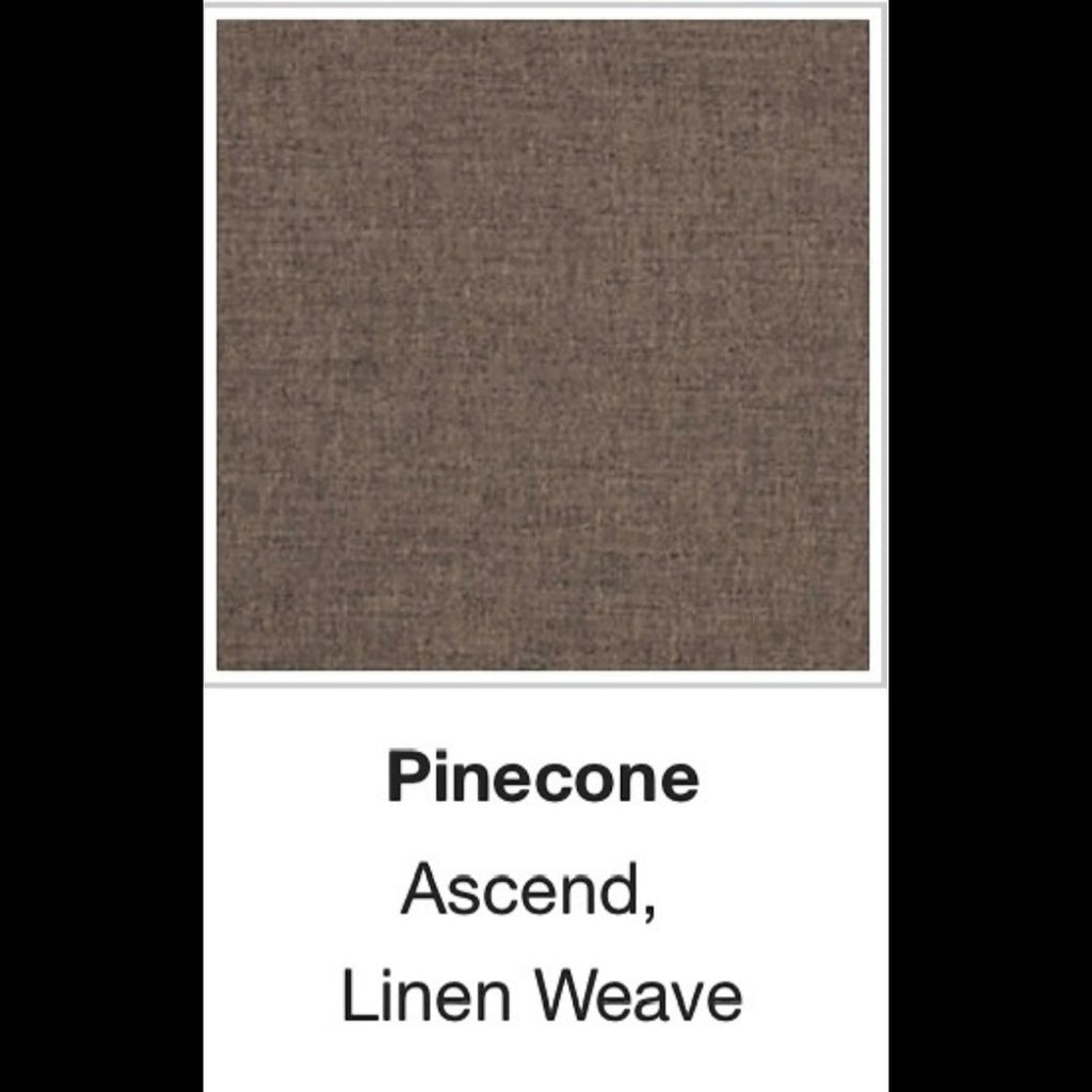 Crate & Barrel Axis 88" Sofa and Chair and a Half, Down Blend, Ascend Fabric in Pinecone