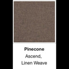 Crate & Barrel Axis 88" Sofa and Chair and a Half, Down Blend, Ascend Fabric in Pinecone