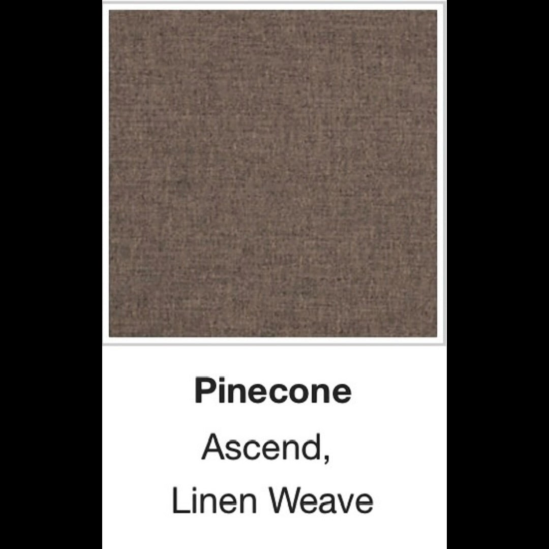 Crate & Barrel Axis 88" Sofa and Chair and a Half, Down Blend, Ascend Fabric in Pinecone