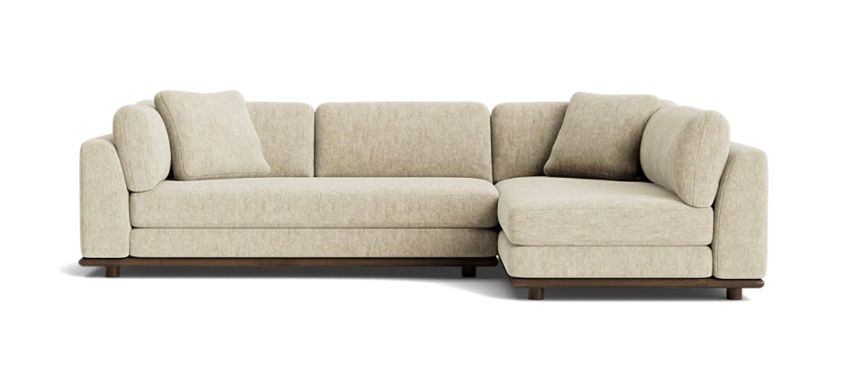 Joybird Miller 113” 2 Piece, L Shape Sectional in Crave Irish Cream