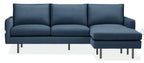 Room & Board Jasper 96” Reversible Chaise in Tepic Navy