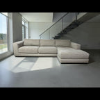 Crate & Barrel Peyton 123" 2-Piece Sectional Sofa with Right-Arm Chaise in Macey Cashmere
