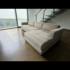 Crate & Barrel Peyton 123" 2-Piece Sectional Sofa with Right-Arm Chaise in Macey Cashmere