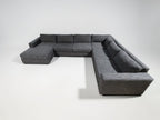 West Elm Urban 143” 4-Piece, U Shape Sofa Chaise Sectional in Galaxy Charcoal
