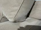 Crate & Barrel Axis 154” 4 Piece Wedge Sofa Chaise Sectional in Douglas Camel herringbone microfiber
