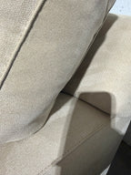Crate & Barrel Axis 154” 4 Piece Wedge Sofa Chaise Sectional in Douglas Camel herringbone microfiber
