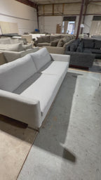 Crate & Barrel Studio Series Track Arm Sofa in Linen Fog