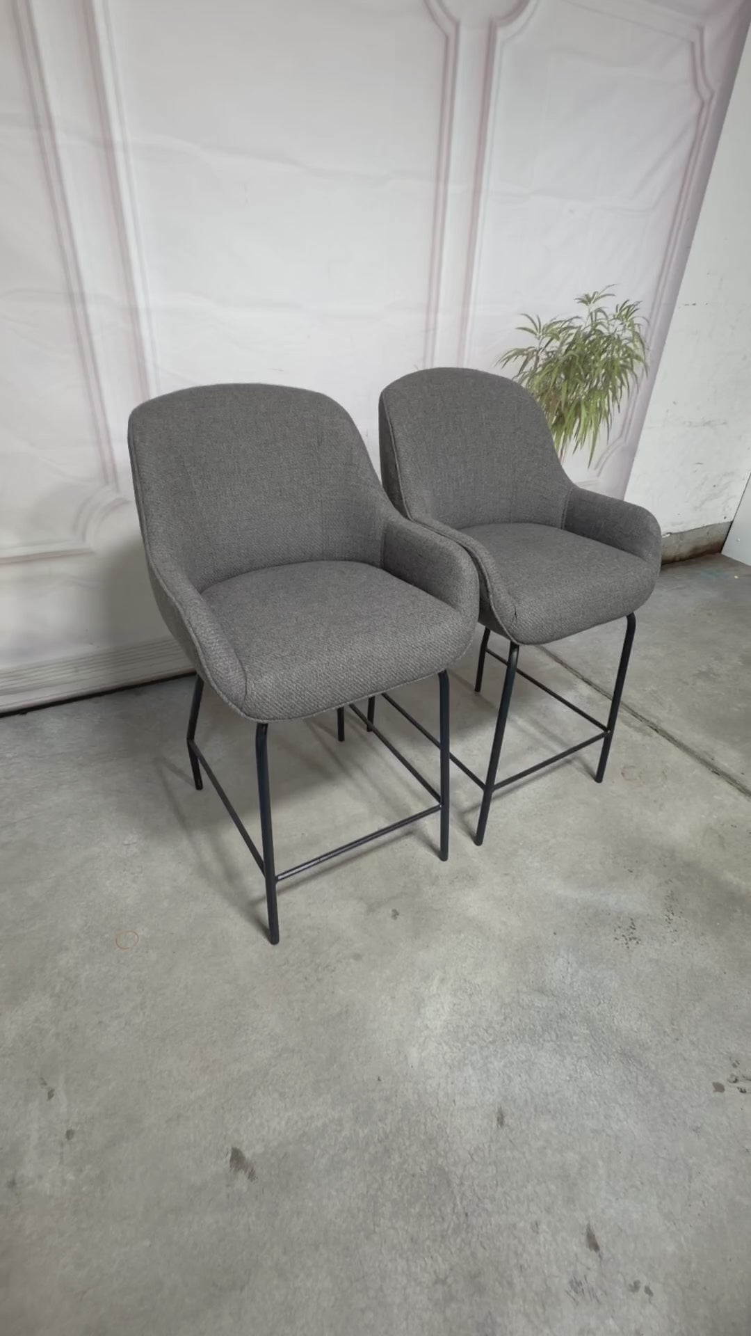 Room & Board Counter Stools in Tepic Charcoal