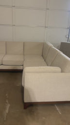 Article Ceni 88" 2 Piece L Shape Corner Sectional Sofa in Chalk