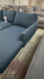Room & Board Jasper 96” Reversible Chaise in Tepic Navy