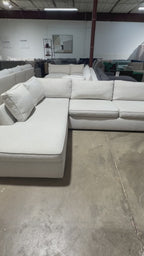 West Elm Harris 106” 2 Piece 
L-Shaped Sectional in Heathered Tweed