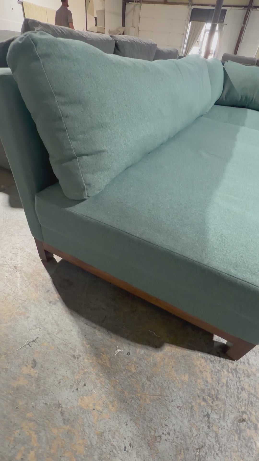 Joybird Arwen Corner L Shape 2 Piece Sectional in performance Royale in Pantone