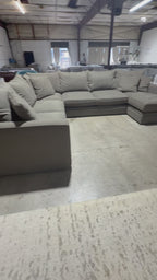 Room & Board York 136” 4 Piece Sleeper Sofa Chaise Sectional in Dawson